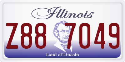 IL license plate Z887049