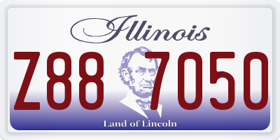 IL license plate Z887050
