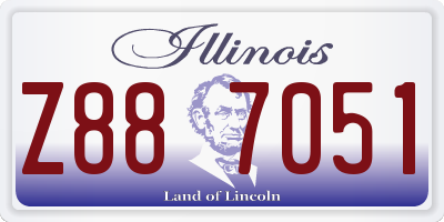 IL license plate Z887051