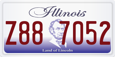 IL license plate Z887052
