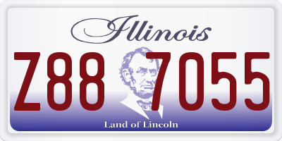 IL license plate Z887055