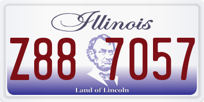 IL license plate Z887057