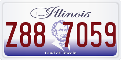 IL license plate Z887059