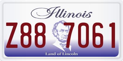 IL license plate Z887061