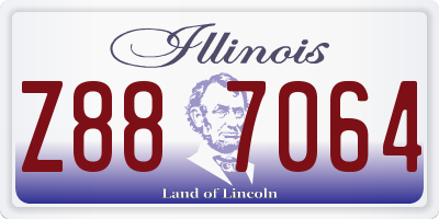 IL license plate Z887064