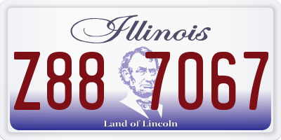 IL license plate Z887067