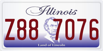 IL license plate Z887076