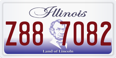 IL license plate Z887082