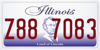 IL license plate Z887083