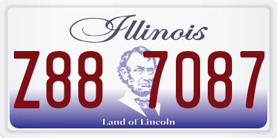 IL license plate Z887087