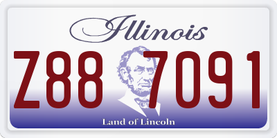 IL license plate Z887091