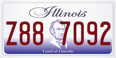 IL license plate Z887092