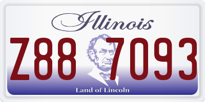 IL license plate Z887093