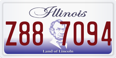IL license plate Z887094