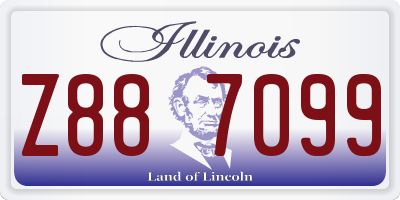 IL license plate Z887099