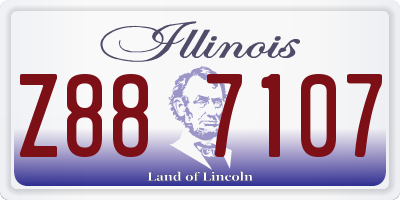 IL license plate Z887107