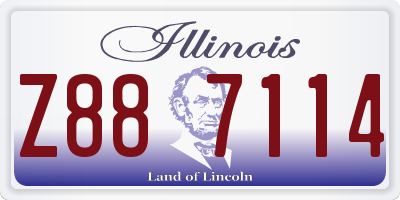 IL license plate Z887114
