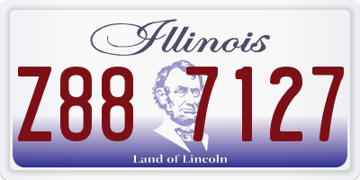 IL license plate Z887127
