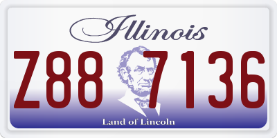 IL license plate Z887136
