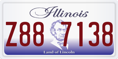 IL license plate Z887138