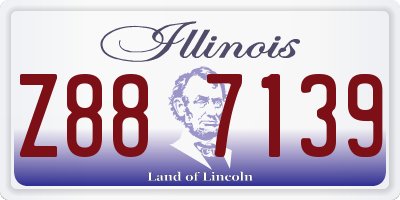 IL license plate Z887139
