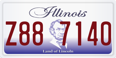 IL license plate Z887140