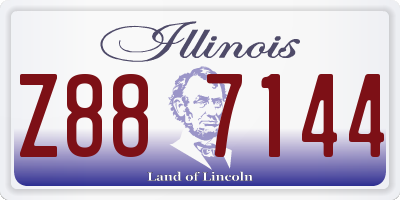 IL license plate Z887144