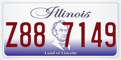 IL license plate Z887149