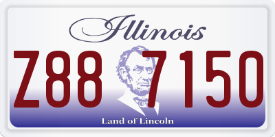 IL license plate Z887150