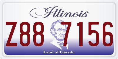 IL license plate Z887156
