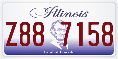 IL license plate Z887158
