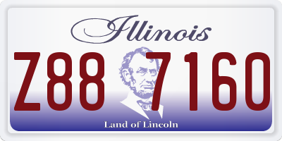 IL license plate Z887160