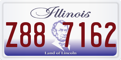 IL license plate Z887162