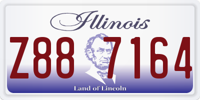 IL license plate Z887164