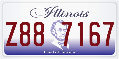 IL license plate Z887167