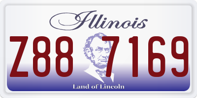 IL license plate Z887169