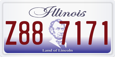 IL license plate Z887171