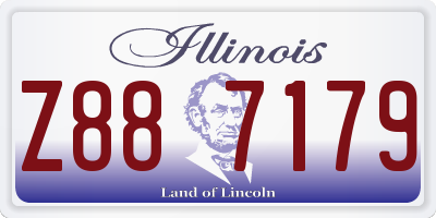 IL license plate Z887179