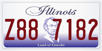 IL license plate Z887182