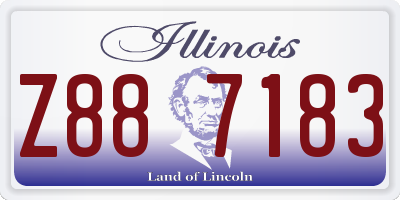 IL license plate Z887183