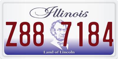 IL license plate Z887184