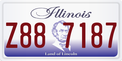 IL license plate Z887187