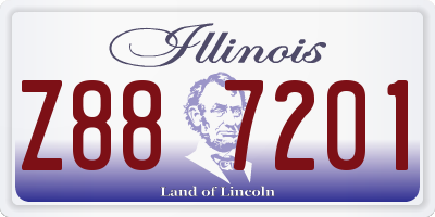 IL license plate Z887201
