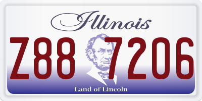 IL license plate Z887206