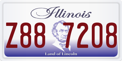 IL license plate Z887208