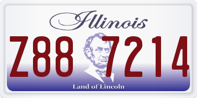 IL license plate Z887214