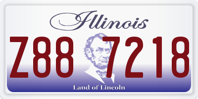 IL license plate Z887218