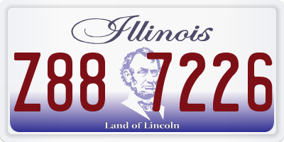IL license plate Z887226