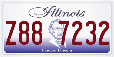 IL license plate Z887232