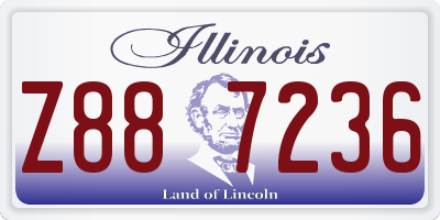 IL license plate Z887236
